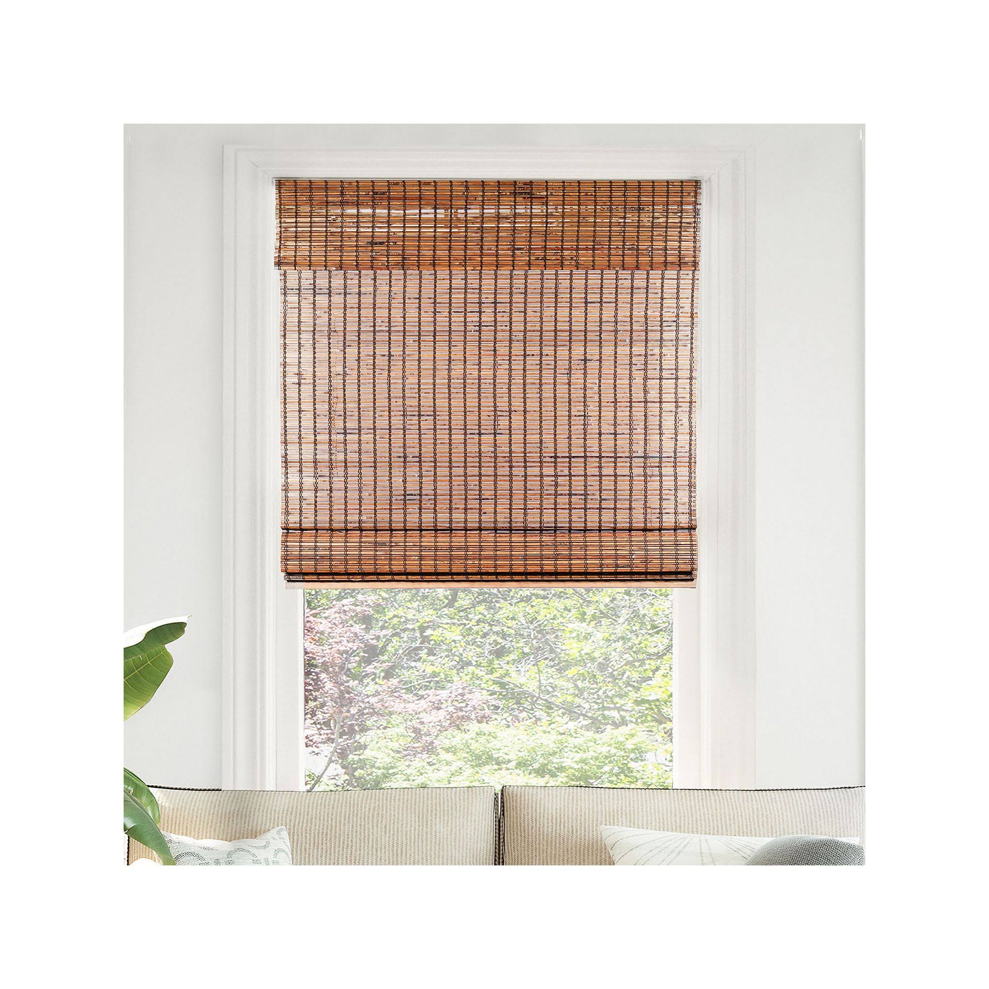 Cordless Bamboo Roman Shades 35 inch x 64 inch X990745