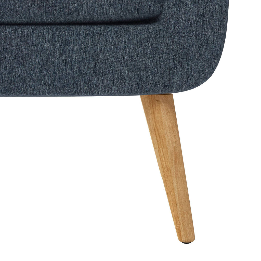 Chenille Blue Armchair A7478
