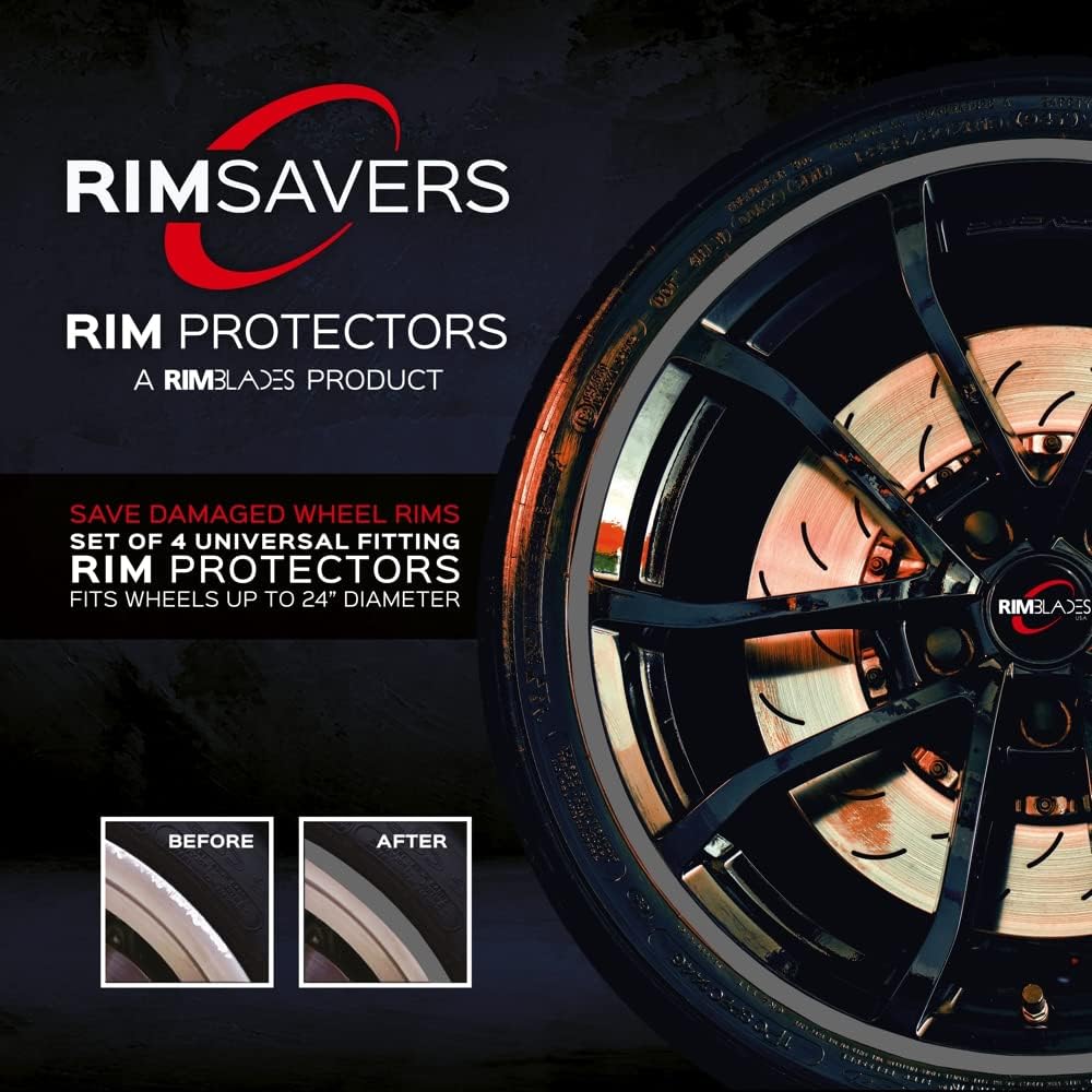 Silver Wheel Rim Protectors Set of 4 Q856