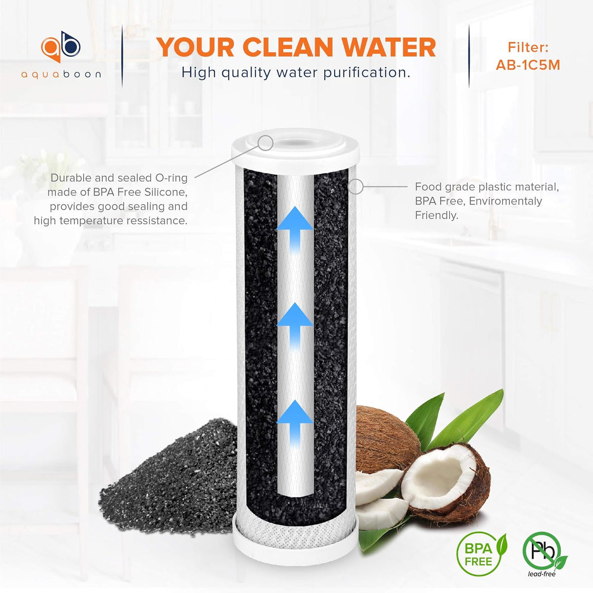 Set of 20 5 Micron 10 inch Water Filter Cartridges T63882