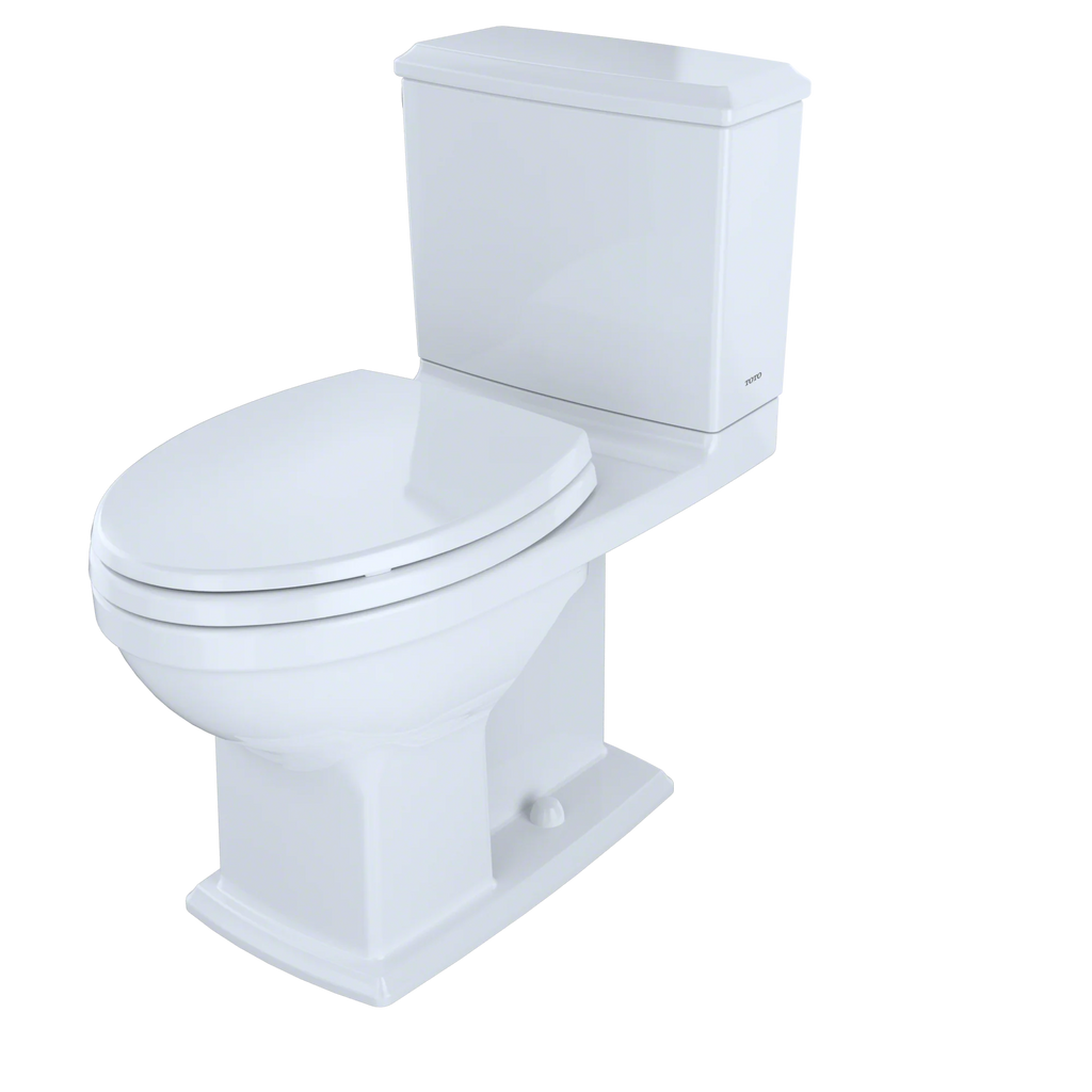 Cotton White Two-Piece Elongated Dual Flush Toilet H938