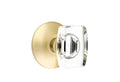 Satin Brass Privacy Crystal Knob Q406298
