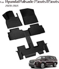 Heavy Duty Black Trunk Floor Mats for Hyundai Palisade 2020-2021 N60742