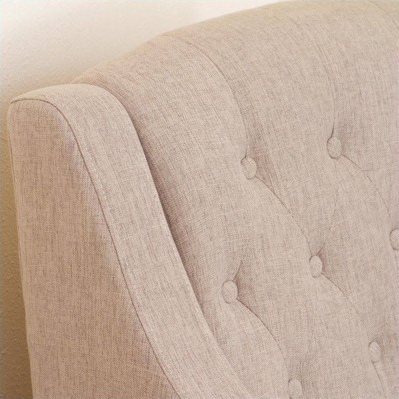 Beige Arm Chair and Ottoman I533146