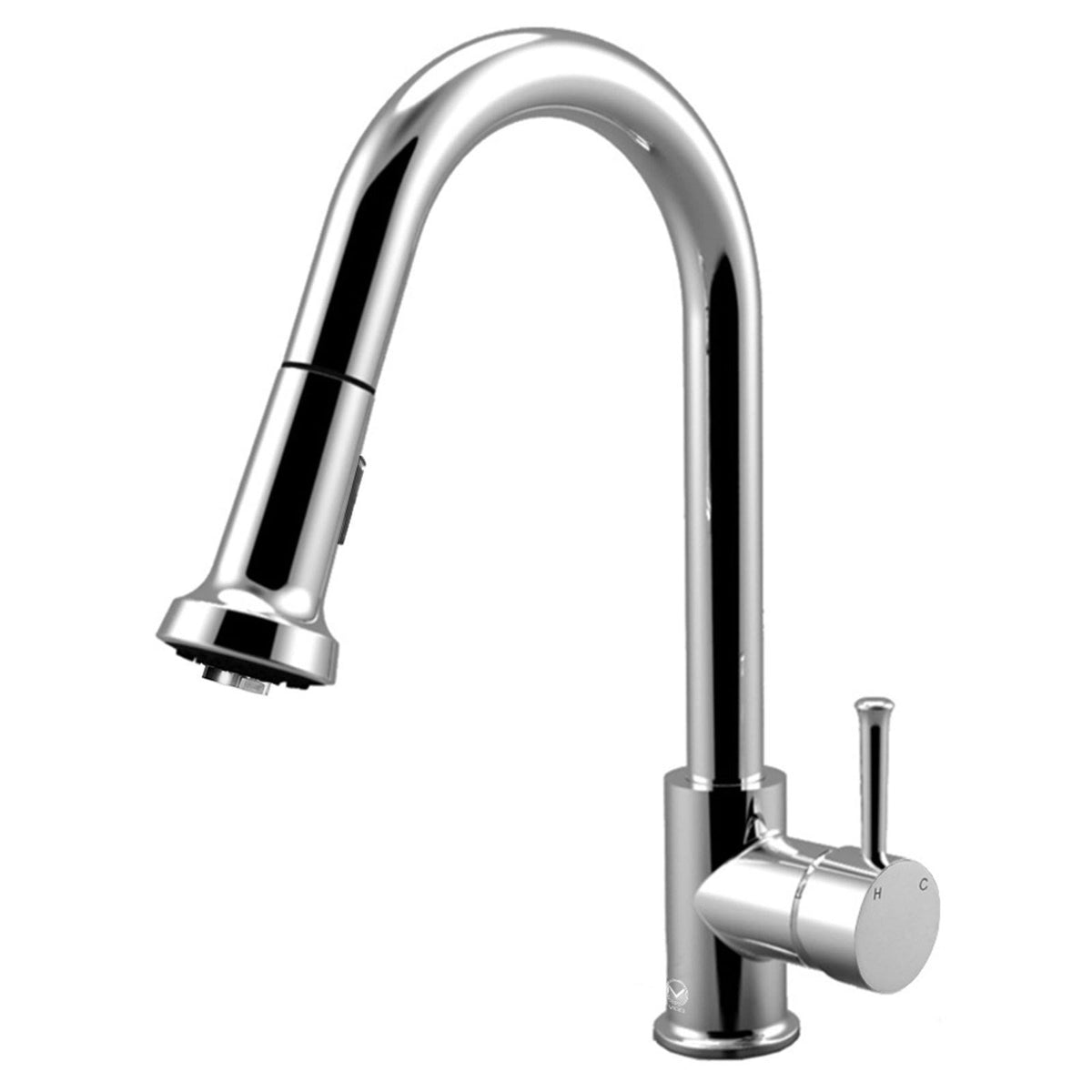 Chrome Pull-Out Spray Kitchen Faucet F500258
