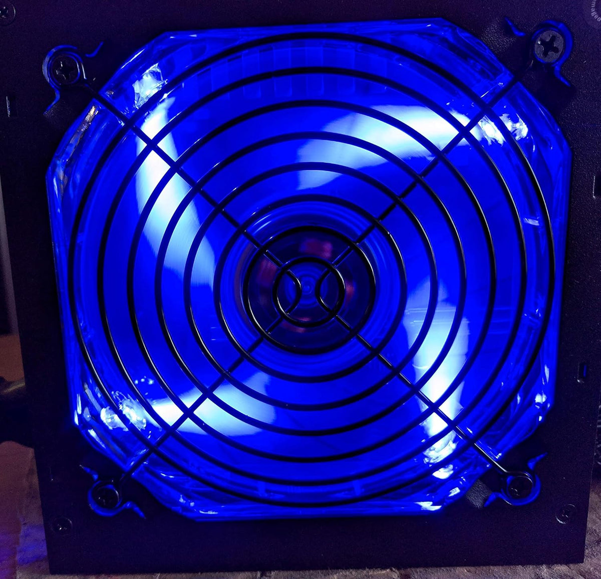 750 Watt Quiet Black ATX 12V 2.0 PSU with All Braided Sleeving Cables and PCIe Power Connector Power Supply Q49209