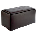 Black Espresso Storage Ottoman K10295
