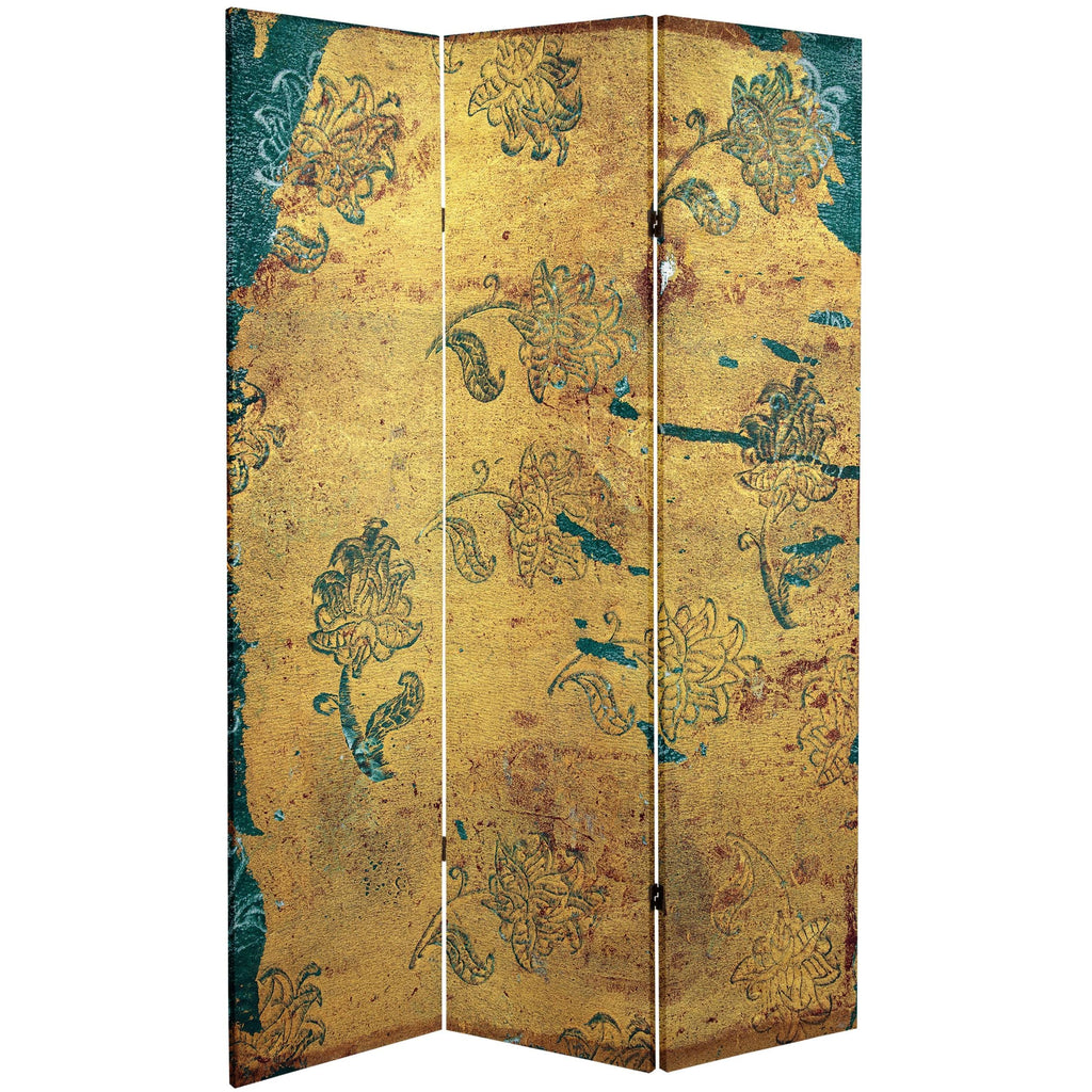 6 ft. Tall 3 Panel Canvas Room Divider D695