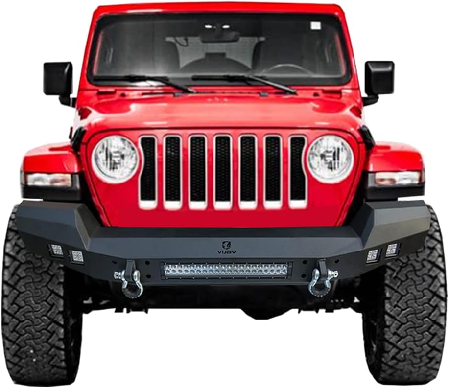 Front and Rear Bumper with LED Lights and Tire Carrier W713836