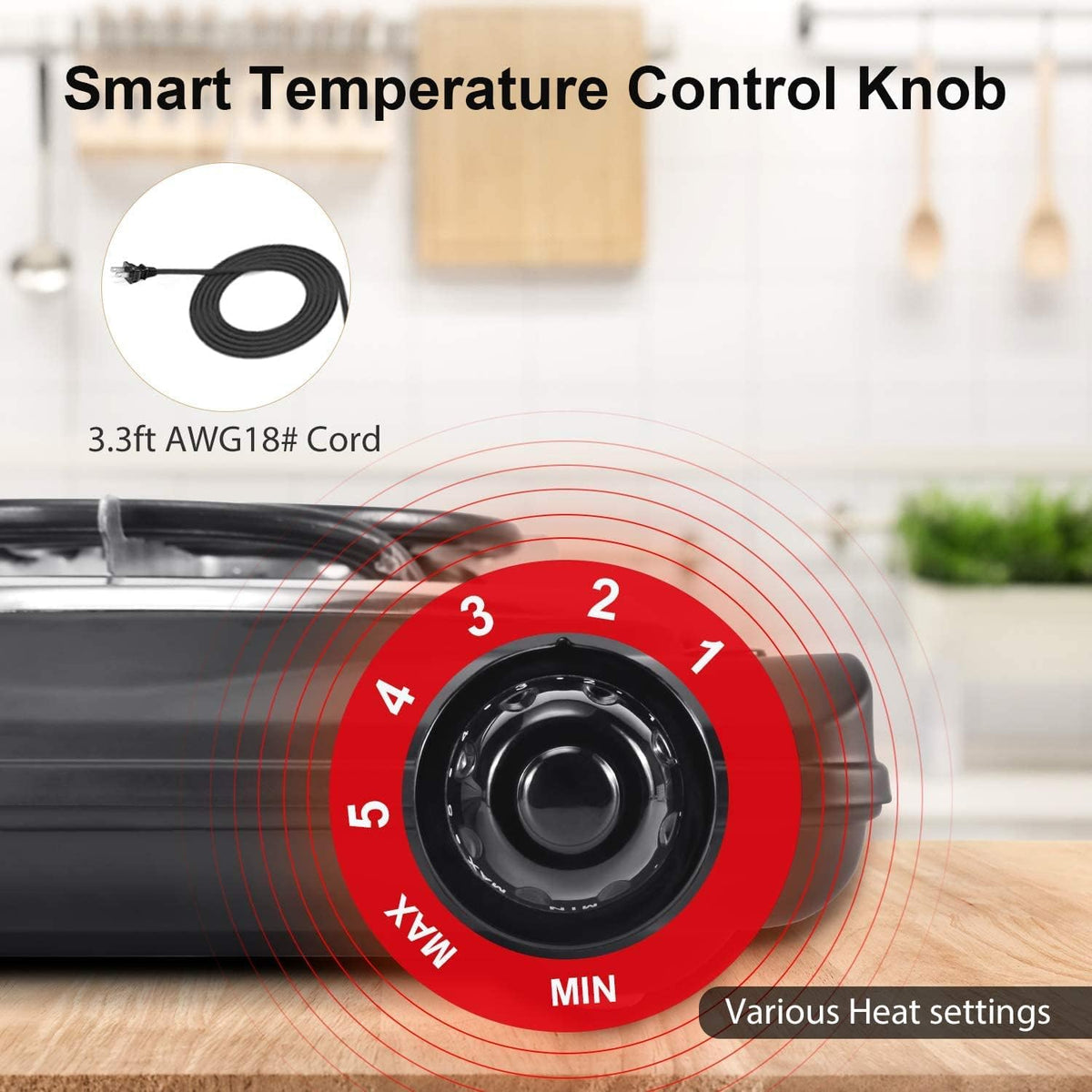 Single Hot Plate Electric Stove with Stainless Steel Grill (1000W) Pack of 2 H751