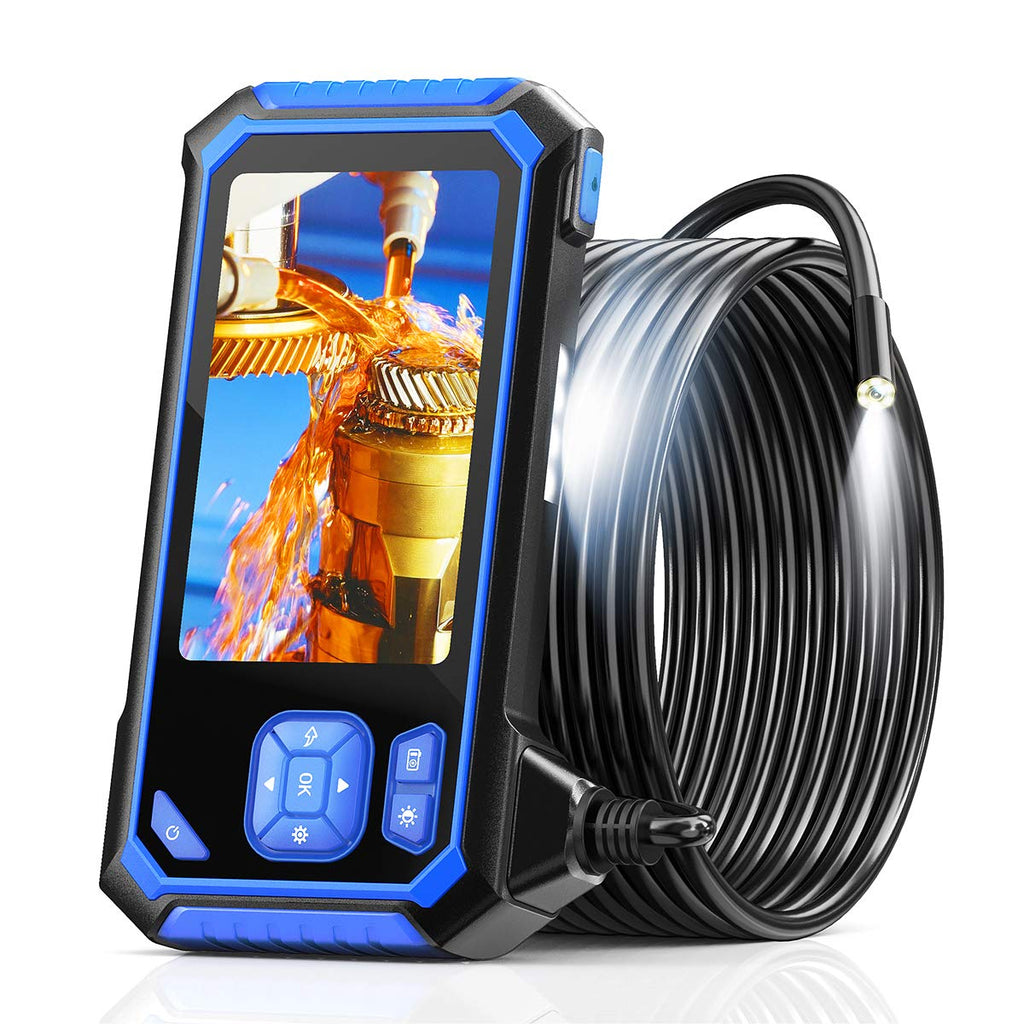 Industrial Endoscope with 32GB Card, IP67 Waterproof, 16.5FT Semi-Rigid Cable T748