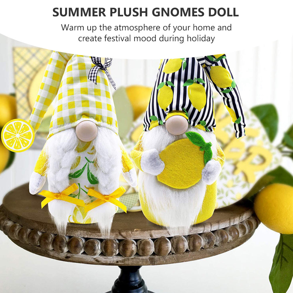 Lemon Faceless Old Man Plush Gnome Doll Toy S873