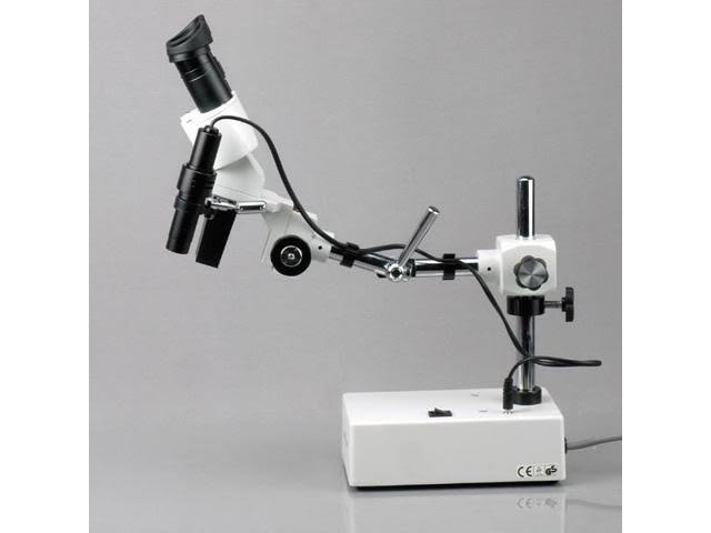 20X & 40x Widefield Stereo Microscope with Boom Arm Stand T479021
