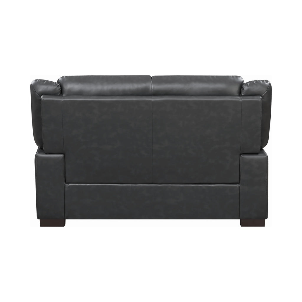 Grey Pillow Top Upholstered Loveseat B93592