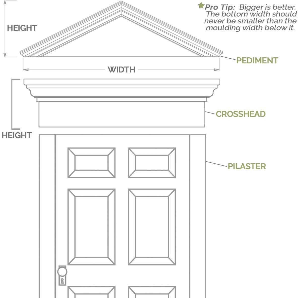 Fluted PVC Pilaster with Decorative Capital & Base (Pair) X916