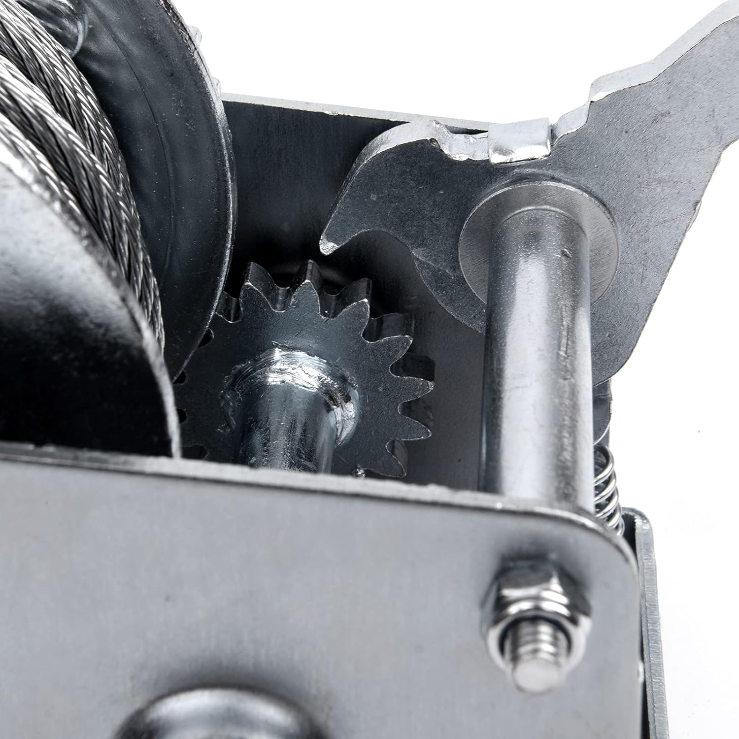 2500lbs Two-Way Ratchet Gear Manual Winch with 32.8 ft Steel Wire, Pack of 2 M169858