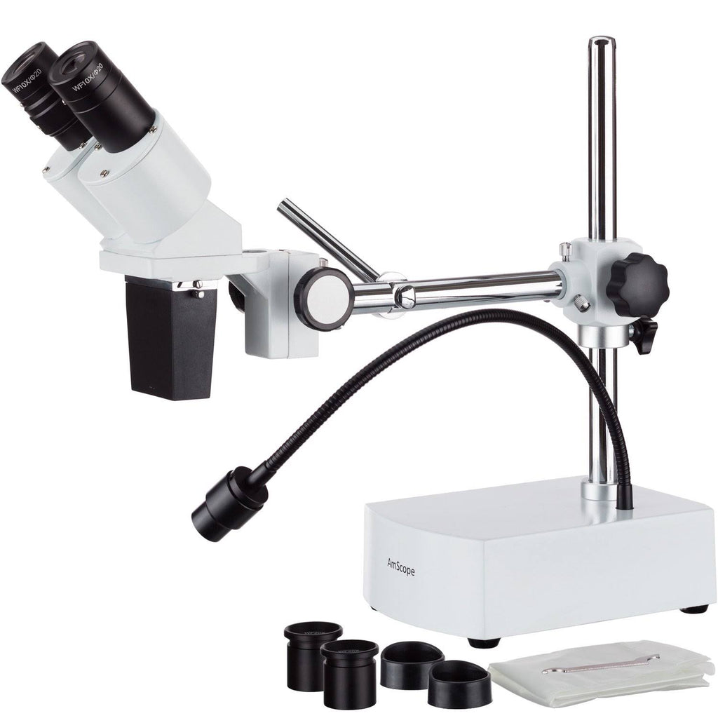 20X & 40x Widefield Stereo Microscope with Boom Arm Stand T479021