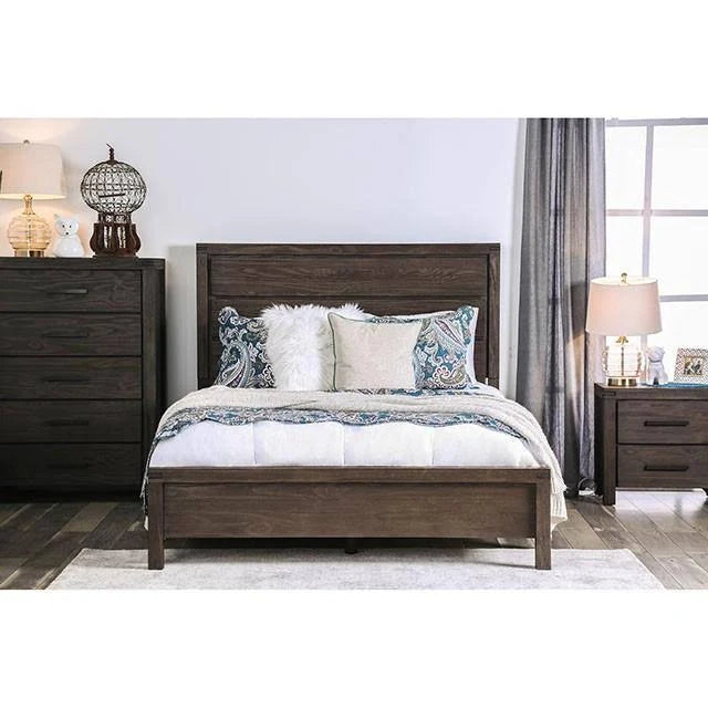 Rustic Brown King Bed T221695