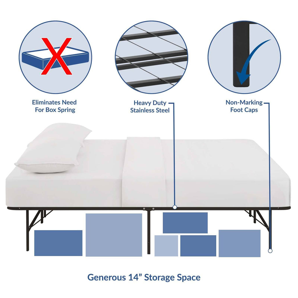 Green Full Stainless Steel Bed Frame X567758