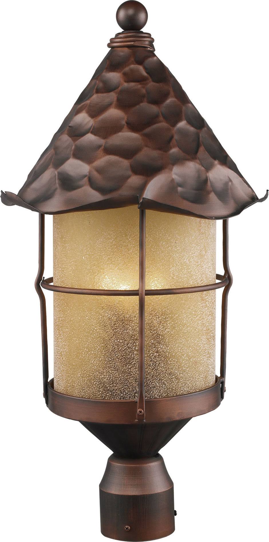 Antique Copper 3 Light Outdoor Post Light I335