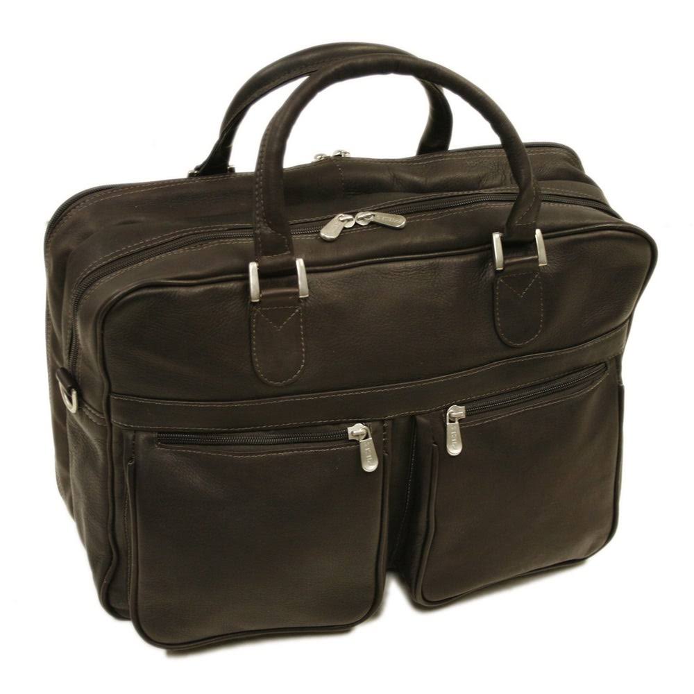 Saddle Leather Brief Overnighter L9206