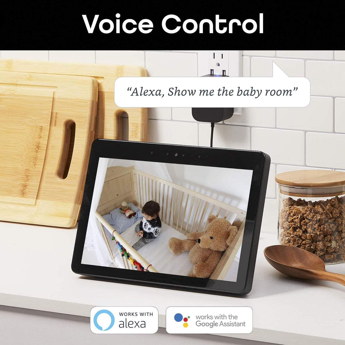 White 1080p Indoor Smart Security Camera 2 Pack K979