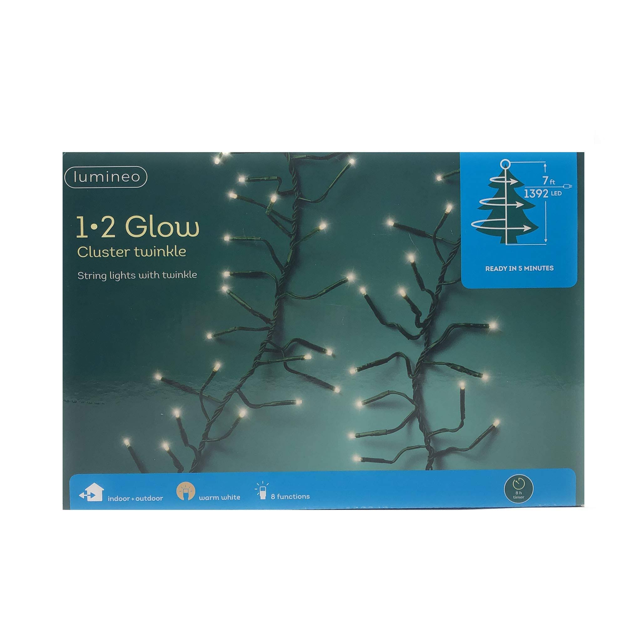 Green Wire LED Christmas Cluster Light Set W903206