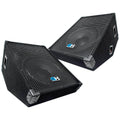 Pair of 15 inch Passive Wedge Floor Monitors 400 Watts RMS Each P43829