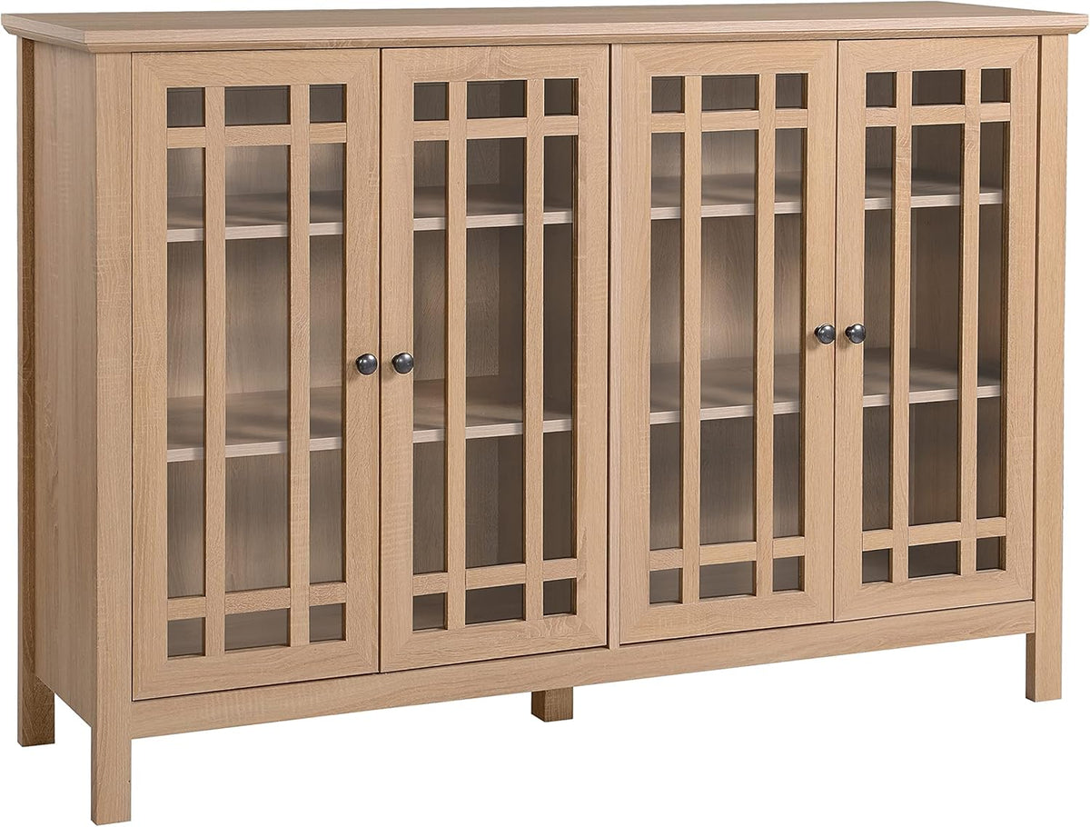 4 Door Glass Storage Cabinet T54032