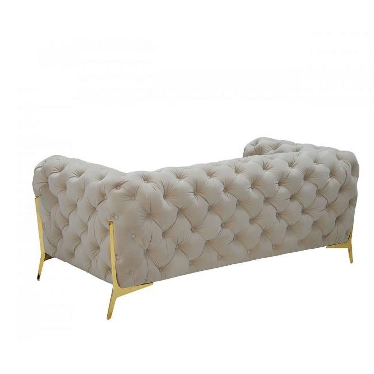 Tufted Velvet Chesterfield Love Seat Y362
