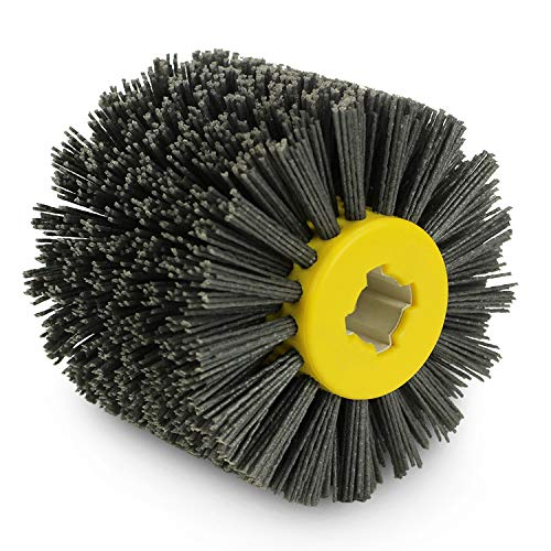 Nylon Wire Brush Drum Rust Remover, 4.5" x 4", Pack of 2 E725320