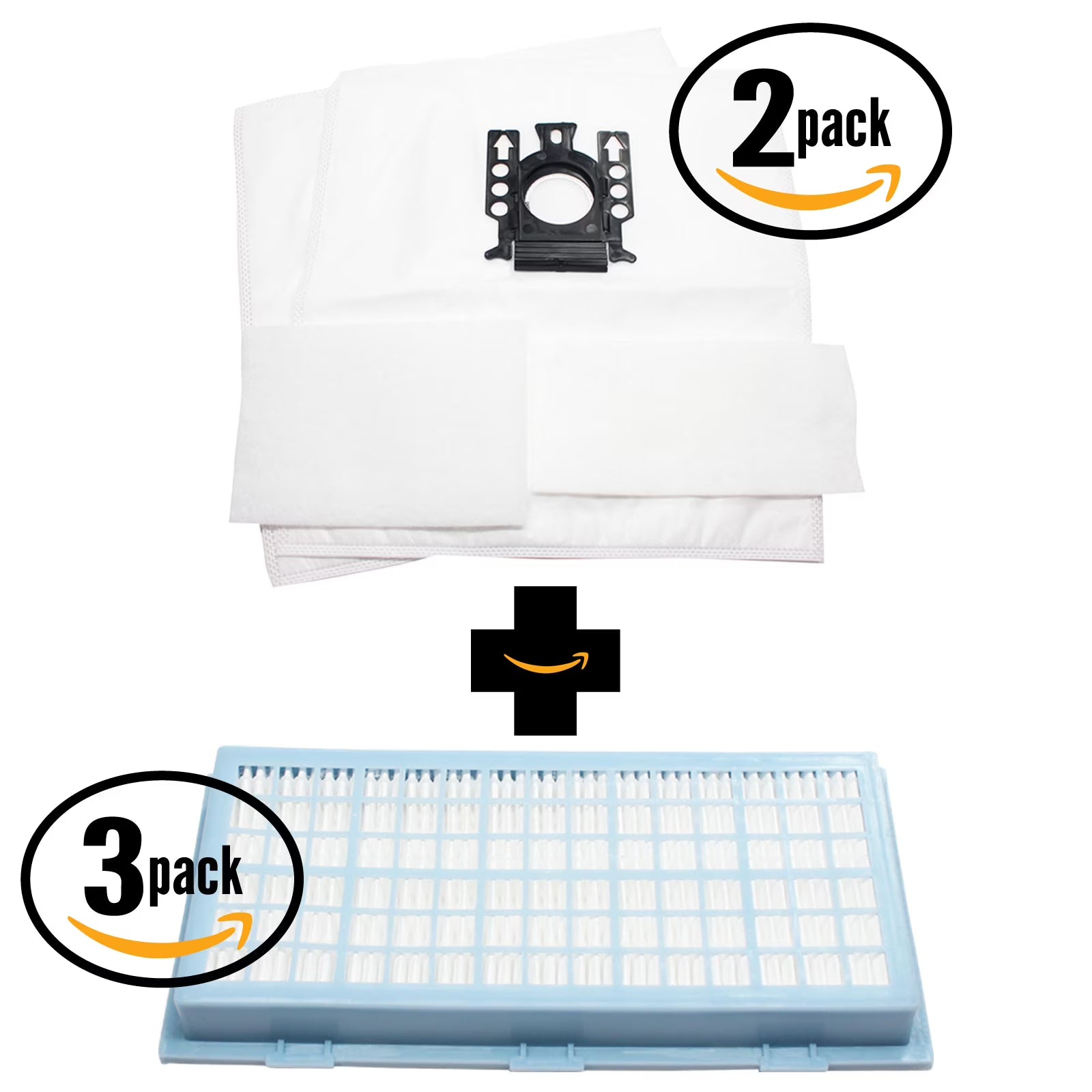 4 Replacement Miele S428 Vacuum Bags, 4 Micro Filters & 3 HEPA Filter A89436