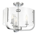 Chrome 3 Light Semi-Flush Mount N971046