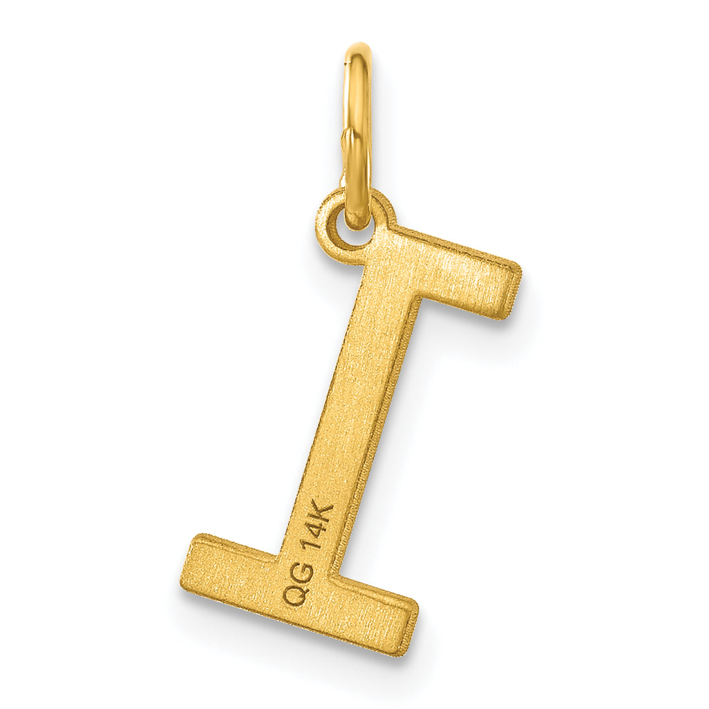 14K Yellow Gold Letter L Initial Pendant Charm A181260