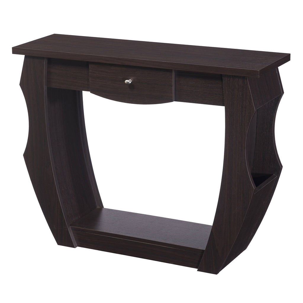 Contemporary Console Table Walnut L43527