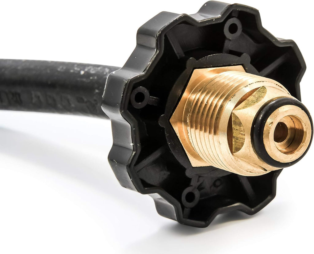 Camco Propane Brass 4 Port Tee with 5ft and 12ft Hoses F44236