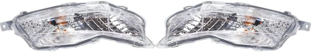 Front Signal Corner Light Assembly Pair with Bulbs T750181