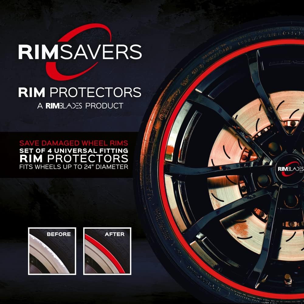 Silver Wheel Rim Protectors Set of 4 Q856