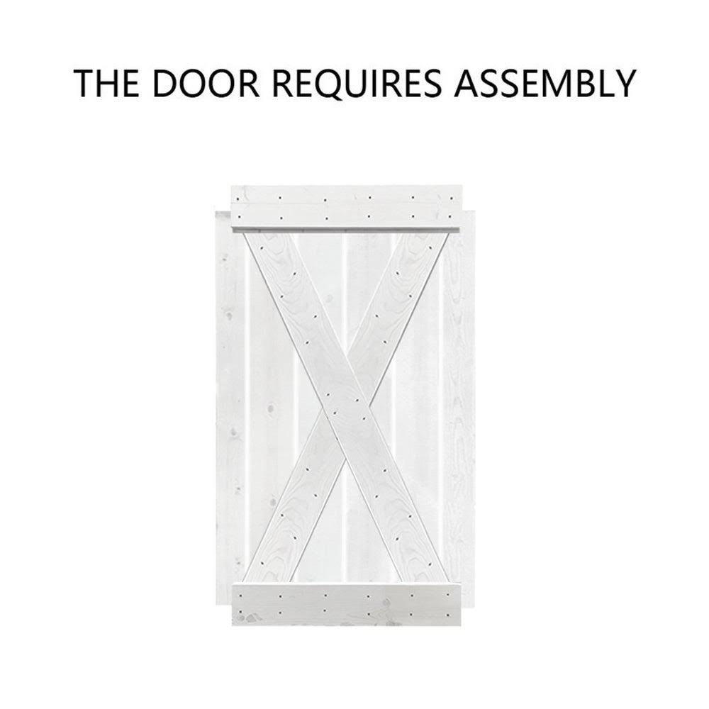 Solid Knotty Pine Wood Interior Sliding Barn Door Slab F328666