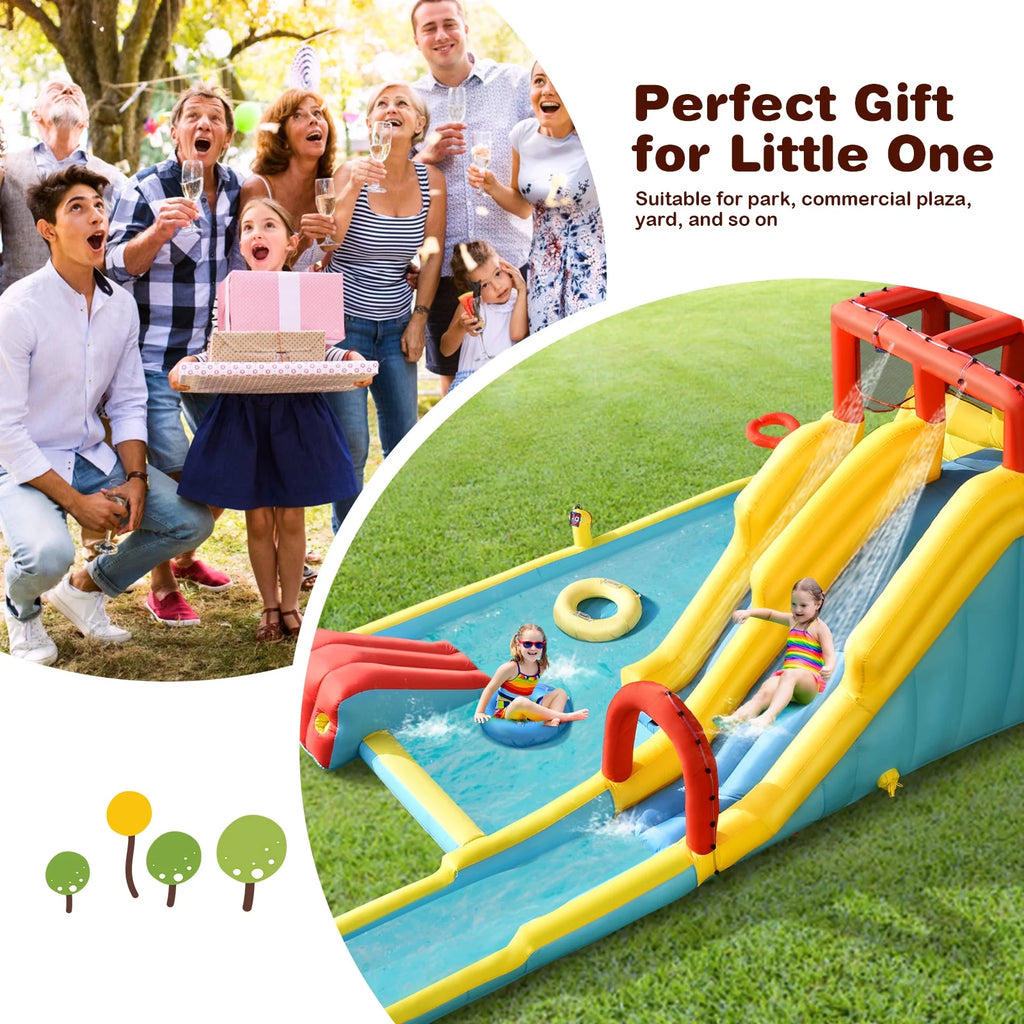 7 in 1 Inflatable Dual Slide Water Park Bouncer T420