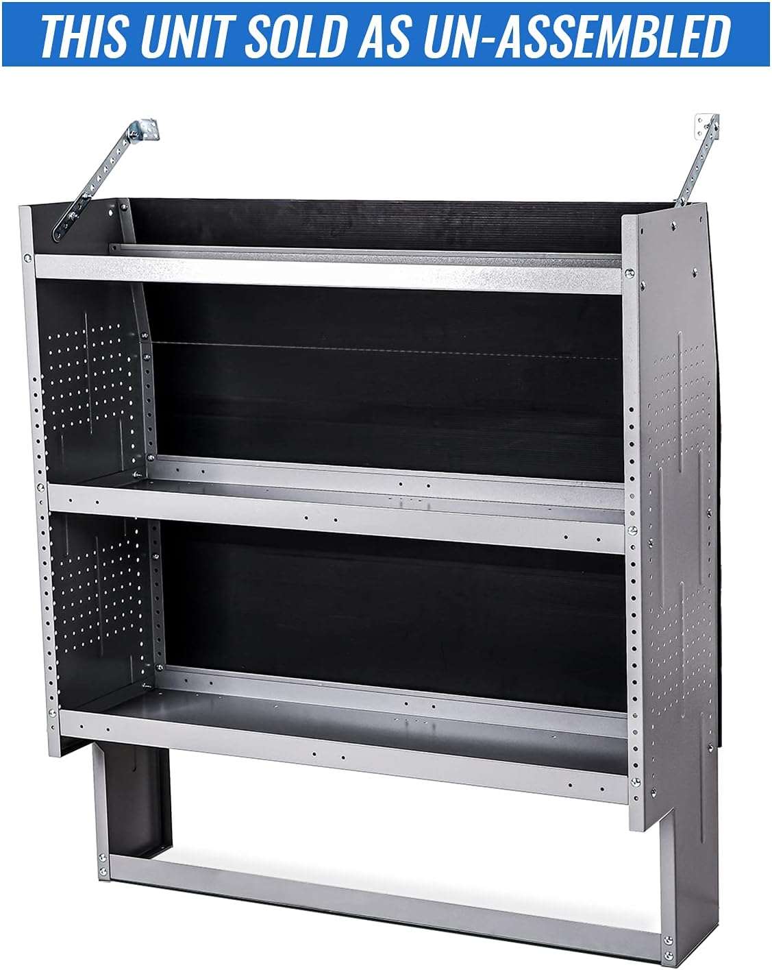 Steel Van Shelving Storage System, 32" W x 46" H x 13" D E780142