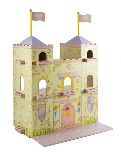 Wooden Fairytale Castle on Lazy Susan I2136