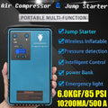 10200Ma 500A Peak Current Portable Jump Starter with Air Compressor C269