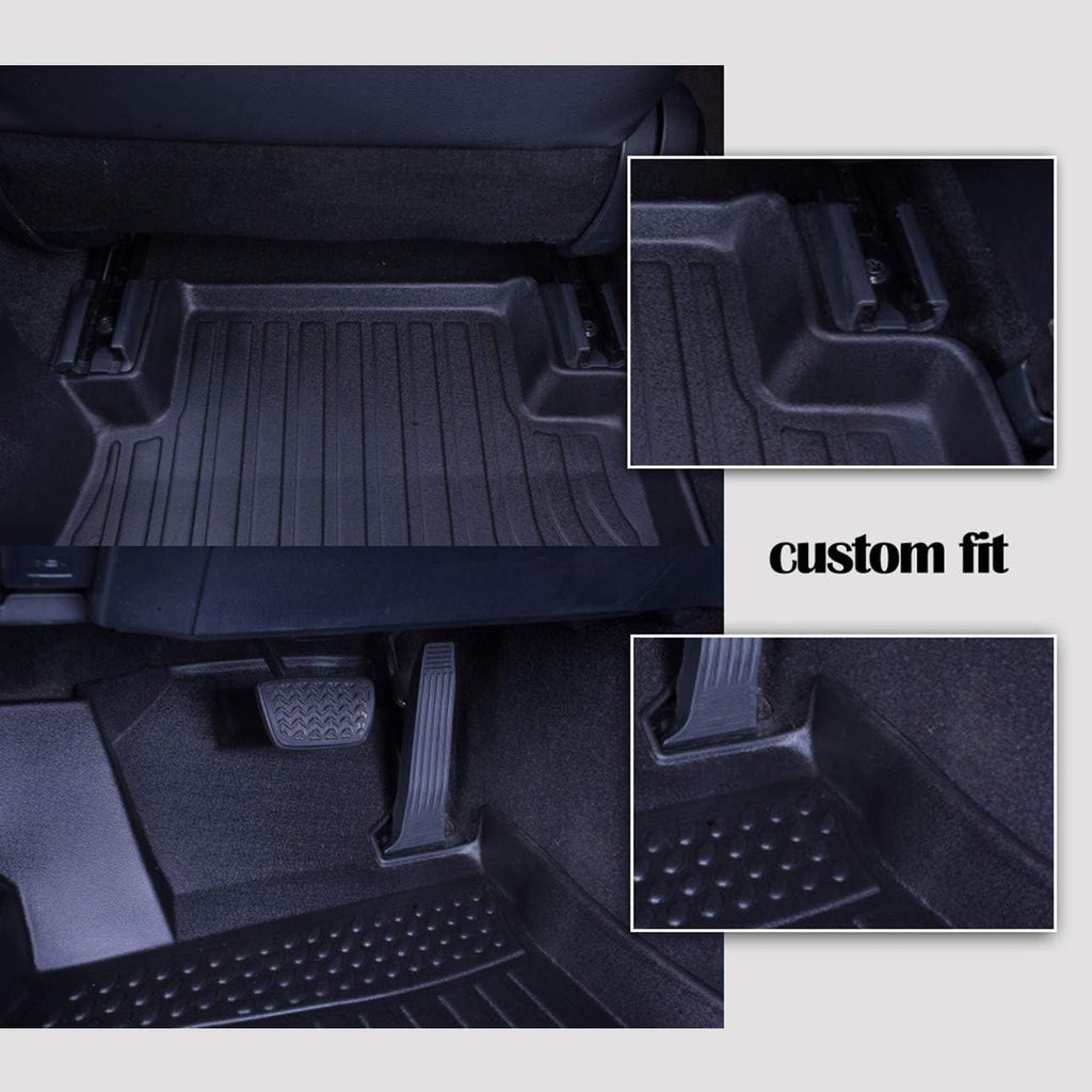 Heavy Duty Black Trunk Floor Mats for Hyundai Palisade 2020-2021 N60742