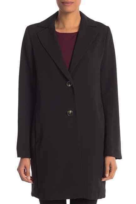 Black Xs Single-Breasted Coat C94865