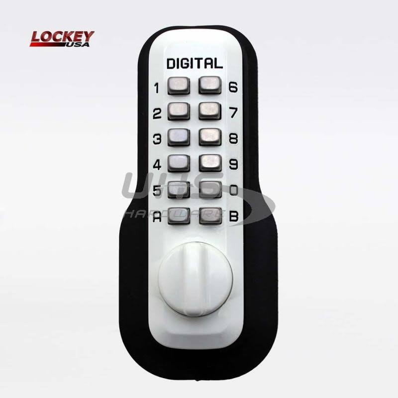 Mechanical Keyless Deadbolt Lock; Bright Chrome (Grey) P469026