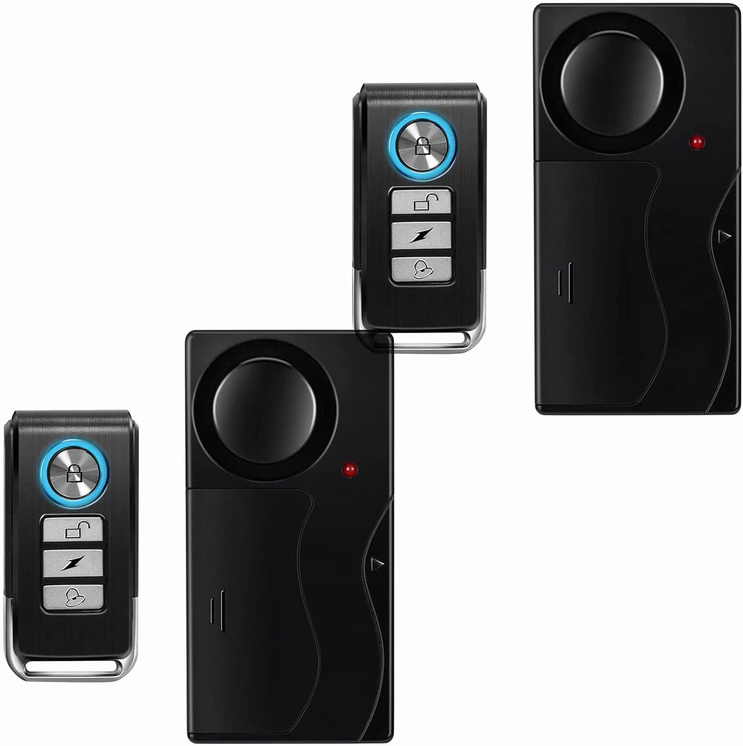 2Pack Remote Control Anti-Theft Bicycle Alarm Q917423