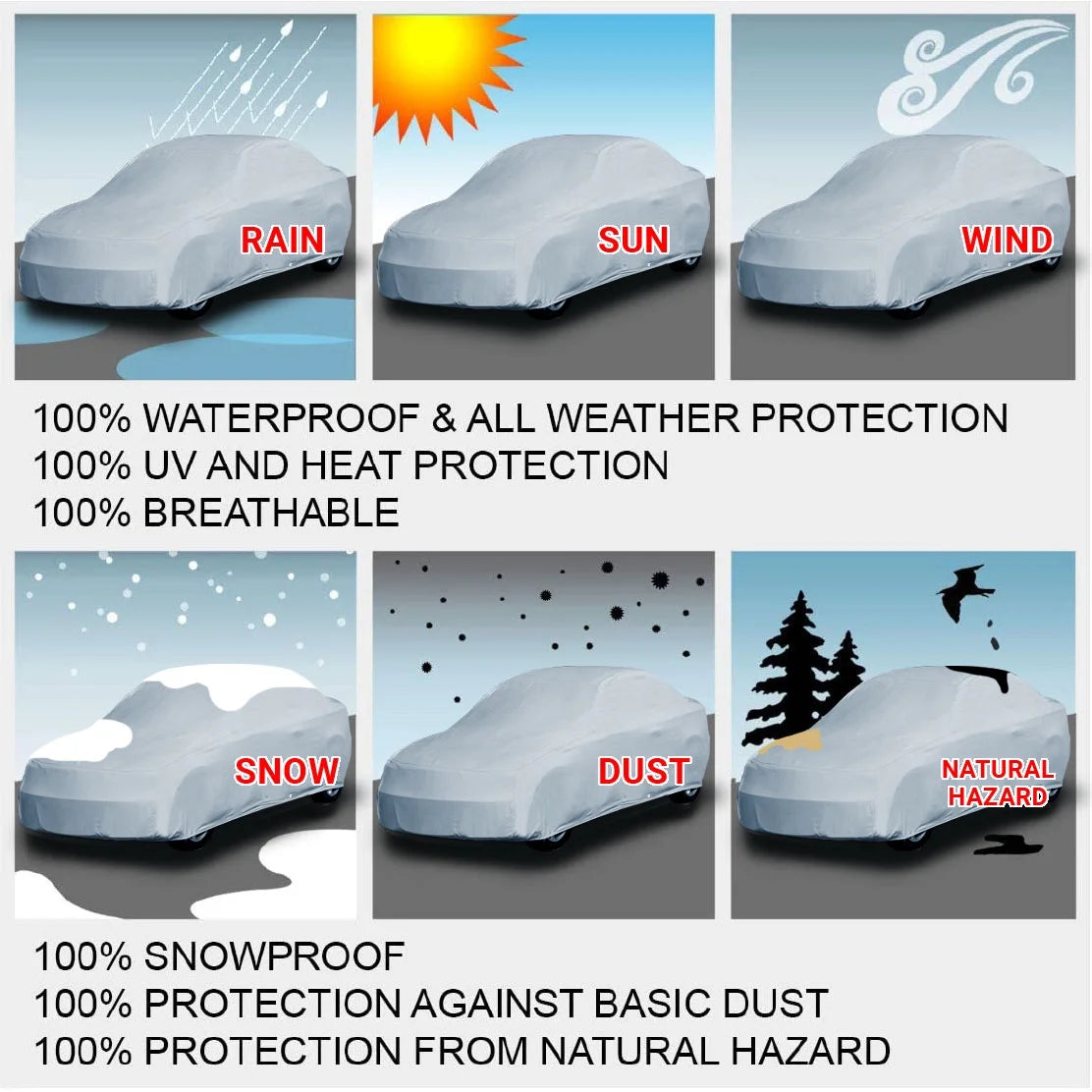 Waterproof Custom Car Cover for Subaru Legacy Sedan I79633