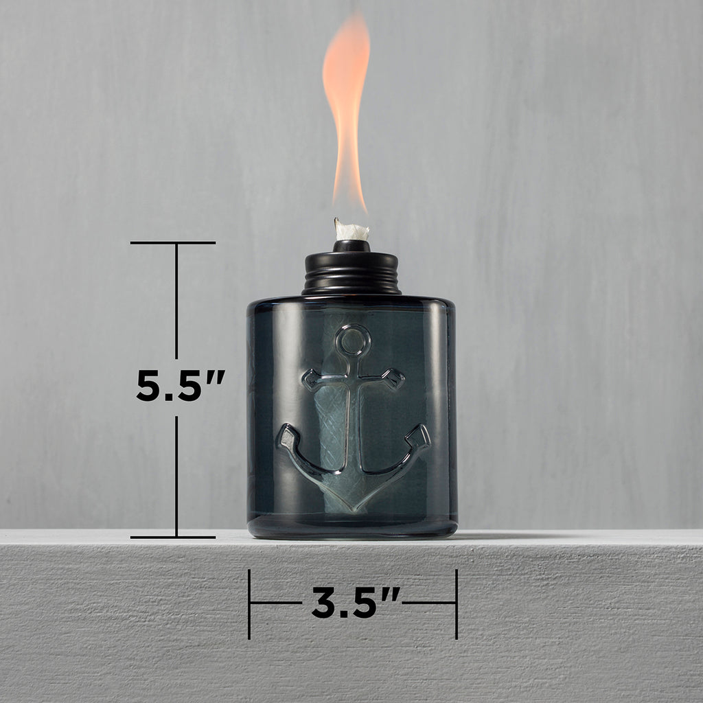Blue 3-Pack Glass Table Torch N6108