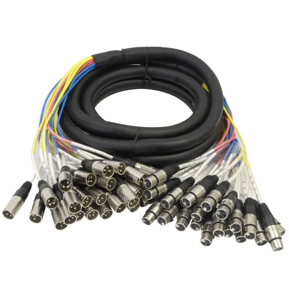 24 Channel XLR Multi-Patch Snake Cable 15 Feet K8212